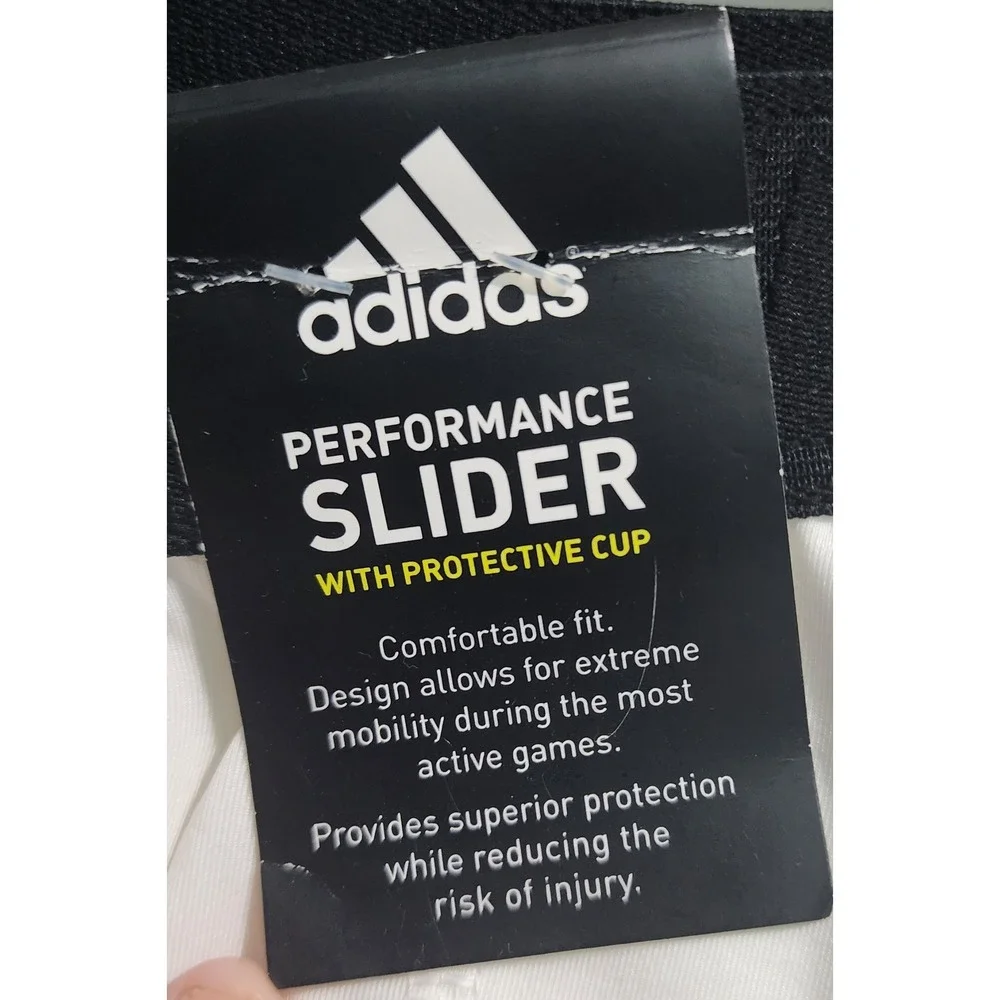 Adidas Boys XS Triple‎ Stripe Performance Slider w/ Cup White AEROREADY